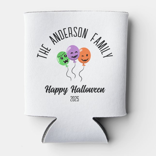 Halloween Beängstigend Pumpkin Balloons Personalis Dosenkühler (Vorderseite)