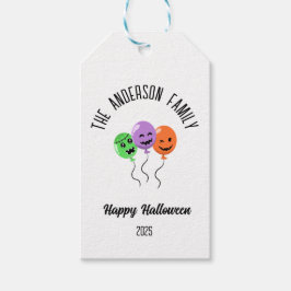 Halloween Beängstigend Pumpkin Balloons Personalis Geschenkanhänger