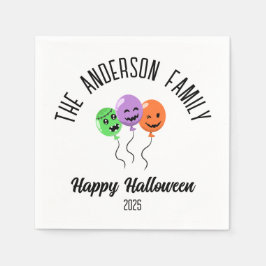 Halloween Beängstigend Pumpkin Balloons Personalis Serviette