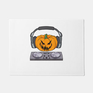 Halloween Beängstigend Pumpkin DJ Music Turntable  Fußmatte