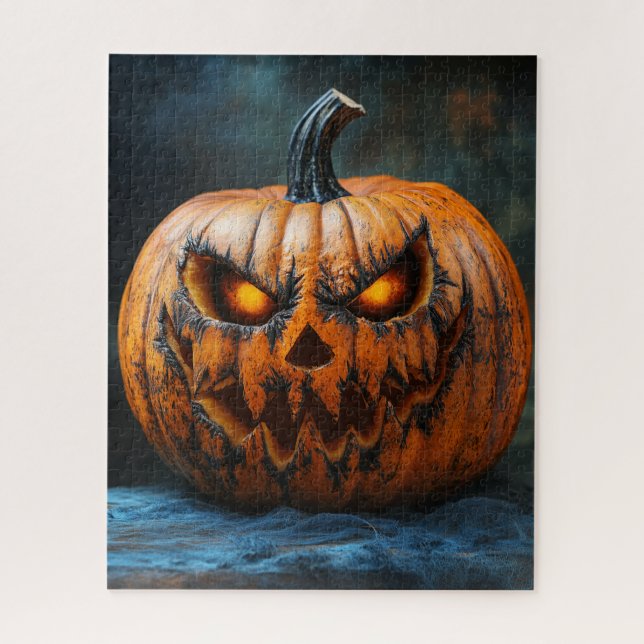 Halloween Beängstigend Pumpkin Puzzle (Vertikal)