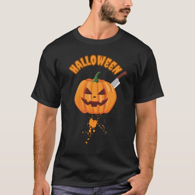 Halloween Beängstigend Pumpkin T-Shirt (Vorderseite)