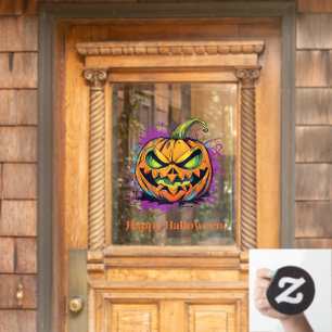 Halloween Beängstigend Pumpkin Window Cloning Fensteraufkleber