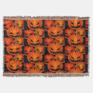 Halloween Beängstigend Pumpkins Blanket Decke