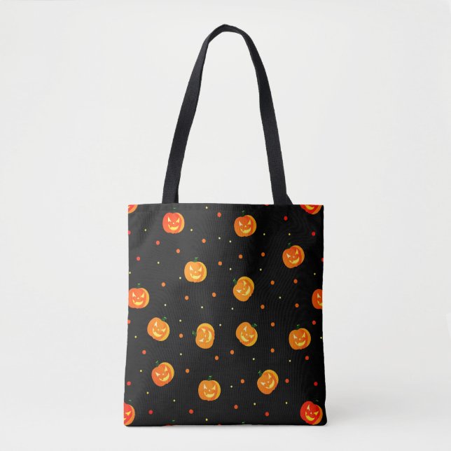 Halloween Beängstigend Pumpkins Jack-o' Lantern Mu Tasche (Vorderseite)