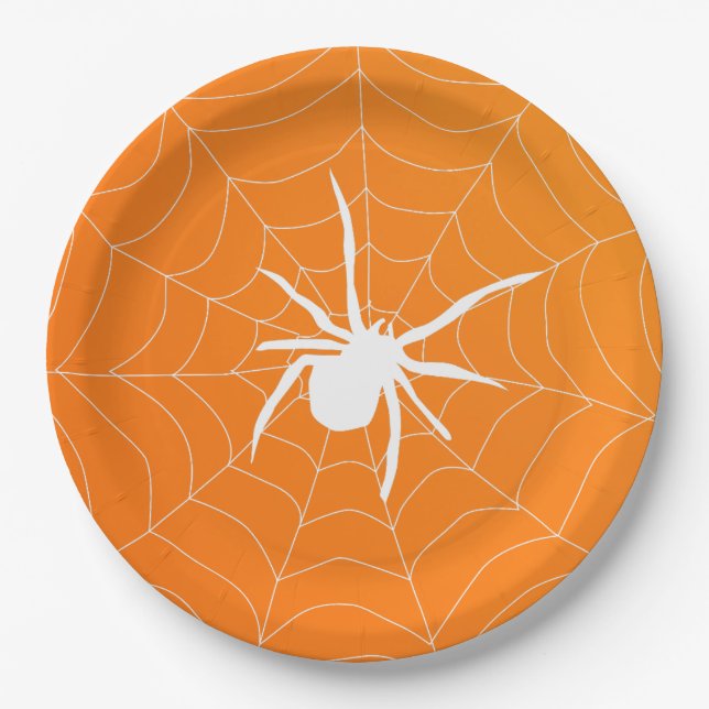 Halloween Beängstigend Spider Pattern Pappteller (Vorderseite)