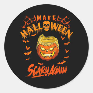 Halloween Beängstigend wieder Funny Trump Runder Aufkleber
