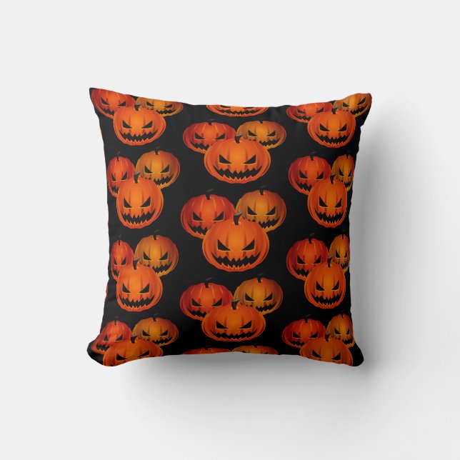 Halloween-Beängstigende Kürbis Kissen (Vorderseite)