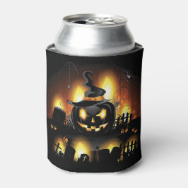 Halloween - Beängstigende Pumpkins mit Hut Dosenkühler