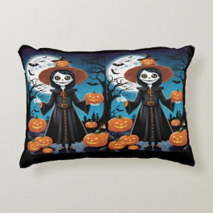 Halloween-Beängstigende Skarektur Dekokissen