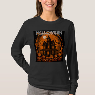 HALLOWEEN BEÄNGSTIGENDE, SPUK HAUSSKULLS T-Shirt