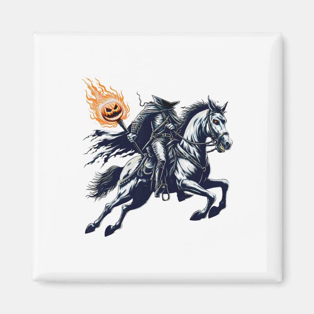 Halloween Beängstigender Kürbis Magnet (Vorne)