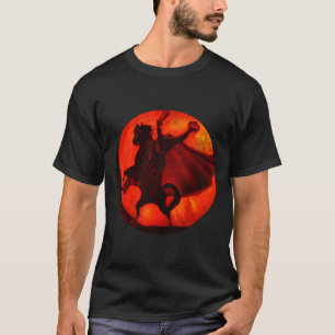 Halloween beängstigender Kürbispferd-Kürbis T-Shirt