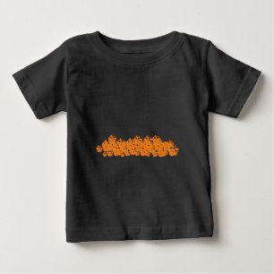 Halloween beängstigender Orangenhahn Baby T-shirt