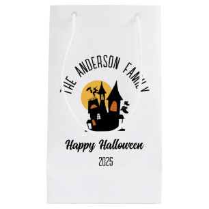 Halloween Beängstigender Spuk Hausname Personalisi Kleine Geschenktüte