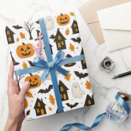 Halloween Beängstigendes Muster - Spooky & Festiva Geschenkpapier