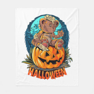 Halloween Bear Killer Fleecedecke
