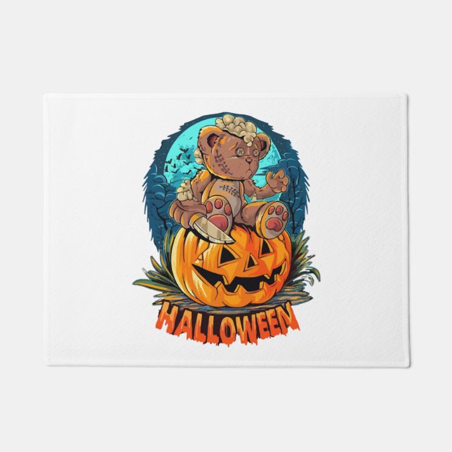 Halloween Bear Killer Fußmatte (Vorderseite)