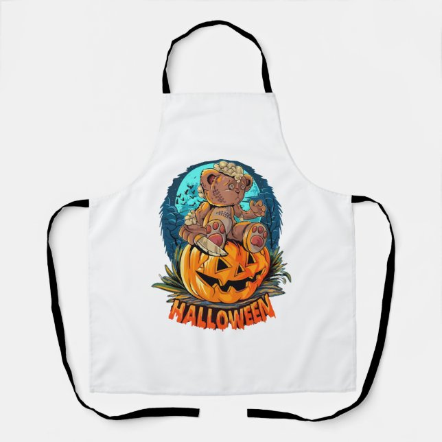 Halloween Bear Killer Schürze (Vorderseite)