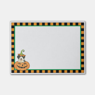 Halloween Beardie Post-it Klebezettel