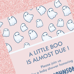 Halloween bébé douche invitations petit boite rose