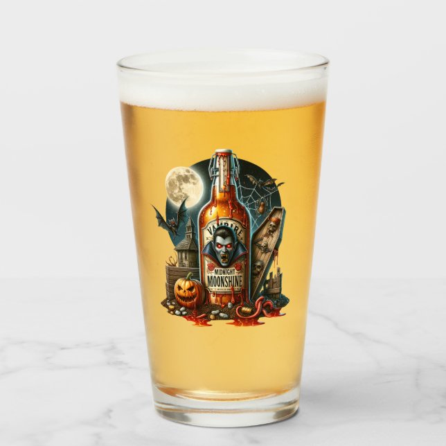 Halloween Beer Glas (Vorne (Gefüllt))
