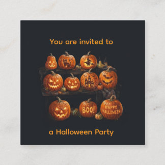 Halloween begleitkarte
