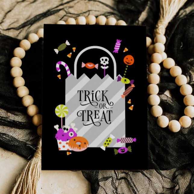 Halloween-Begrüßungskarte für Trick oder Treat Bag Einladung (Von Creator hochgeladen)