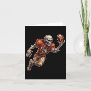 Halloween beim Fußballspiel Cooler Touchdown-Spiel Karte