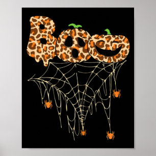 Halloween Bekleidung Spinnennetz Fall Pumpkin Chee Poster