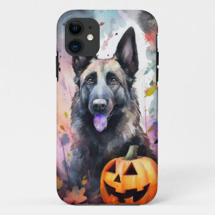 Halloween Belgischer Schäferhund mit Kürbissen Gru Case-Mate iPhone Hülle