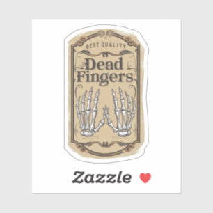 Halloween Best Quality Fingers Flasche Aufkleber