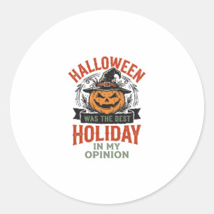 Halloween Bester Feiertag Vintage-Kürbis-Shirt-Des Runder Aufkleber