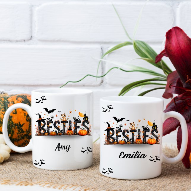 Halloween Besties Grafische Tasse für Freunde (Von Creator hochgeladen)