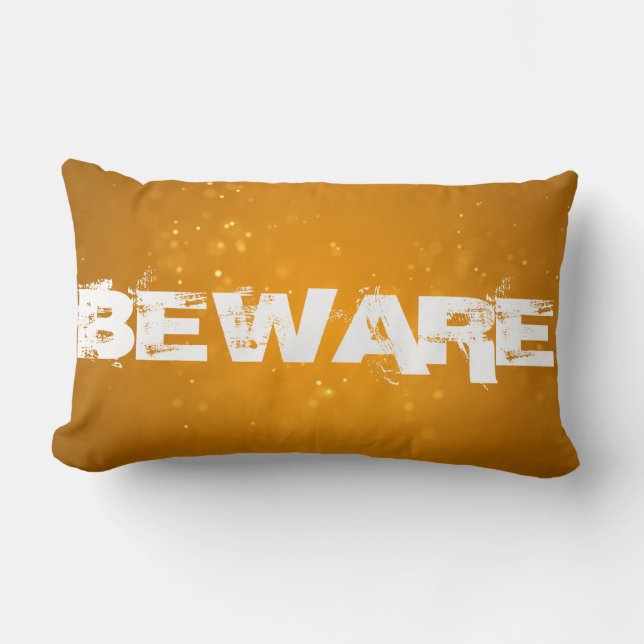 Halloween Beware Lumbar Pillow Lendenkissen (Vorderseite)