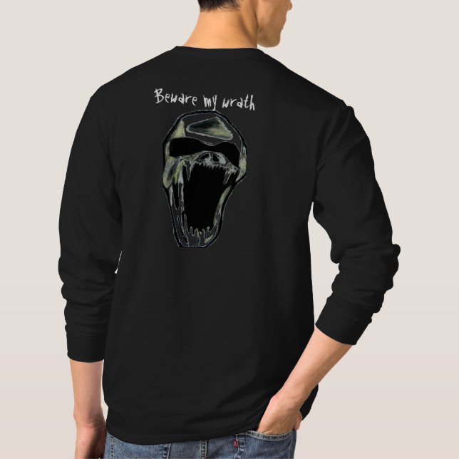 HALLOWEEN, BEWARE MEIN WRATH-Hupodie T-Shirt (Rückseite)