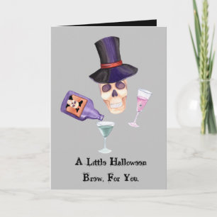 Halloween-Bier Für Dich Grußkarte Karte