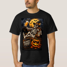 Halloween-Bier-Skelett-Shirt – Trick or Beer