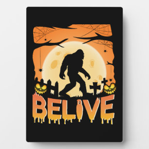 Halloween Bigfoot im Albtraum glauben Halloween Fotoplatte