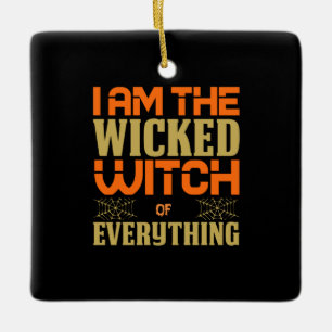 Halloween bin ich die Hexe von allem Keramikornament