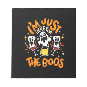 Halloween bin ich gerade hier für die Boos Notizblock