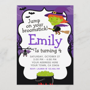 Halloween Birthday Einladung