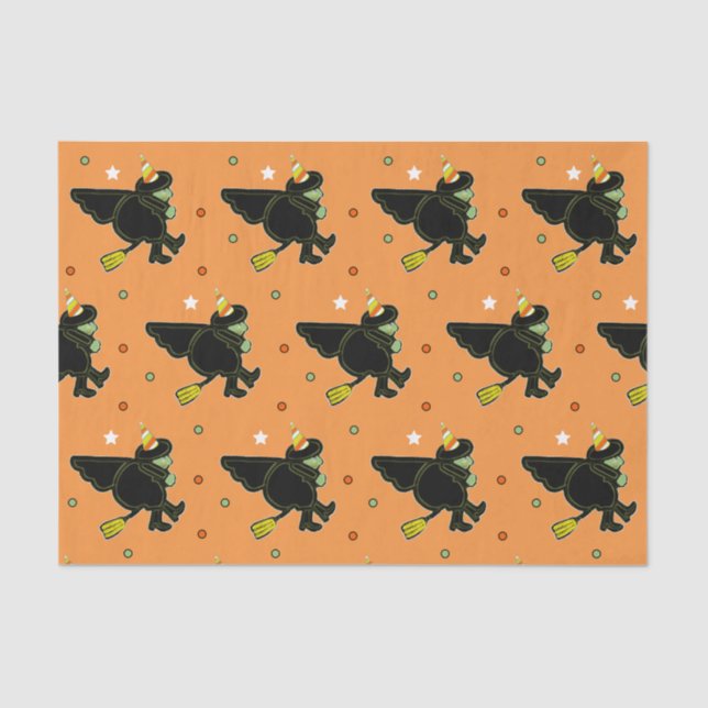 Halloween Birthday Gift Seidenpapier (Vorderseite)