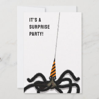 Halloween Birthday Surprise Party Einladung