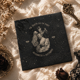 Halloween Bis Dass Der Tod Uns Scheidet Gothic Sch Serviette