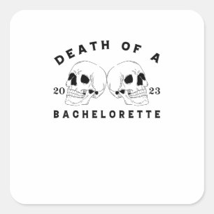 Halloween bis zum Tod tu uns Party Tod eines Bache Quadratischer Aufkleber