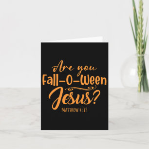 Halloween bist du zwischen Jesus Matthew Christus Karte
