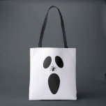 Halloween Black and White Beängstigend Ghost Face Tasche<br><div class="desc">Beängstigender Schwarz-Weiß-Geist. Ein tolles Halloween-Kostümdesign, das man beim Trick oder Treat anziehen kann. Diese gruselige und freakige Merchandise eignet sich hervorragend für ein lustiges Halloween-Party mit beängstigendem Gespür oder Horror Motiv. Gehen Sie gut mit Ihrer Halloween-Dekoration von Kürbislaterne Kürbis, Geist, Schädel, Skelett, Hexen und schwarzen Katzen. Coole Vintage und Retro...</div>