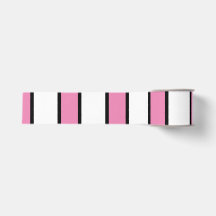 Halloween Black and White Pink Ribbon