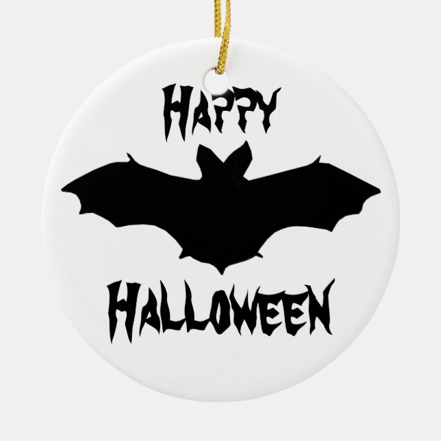 Halloween Black Bat Ornament (Vorne)